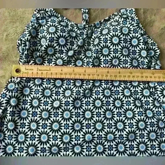 Kona Sol Apron Back Halter Neck Tankini Blue size S - Picture 13 of 14